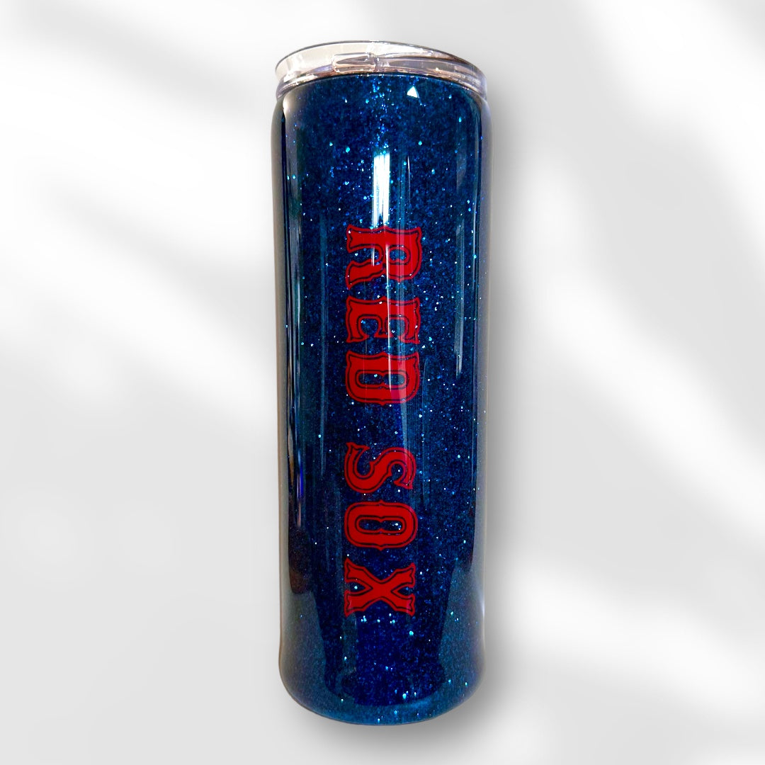 Boston Red Sox Glitter Tumbler