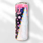 Donut Alien Glitter Drip Tumbler