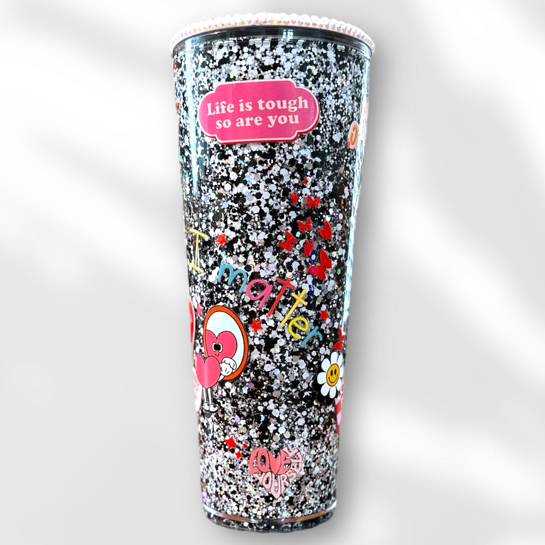 My snow globe cups are packed with sparkling glitter! Because their too  much is usually not enough., By Shining Soles