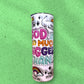 Daily Affirmations: Tumbler with Uplifting Words & Cheerful Illustrations