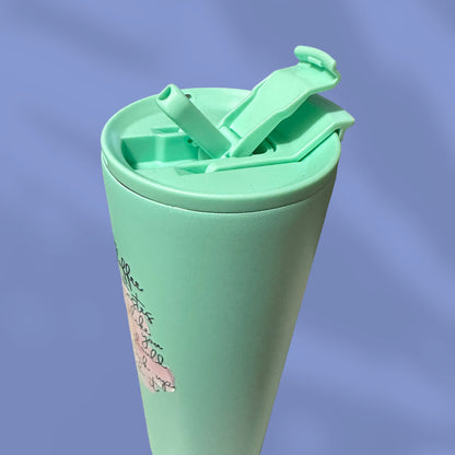 "This Coffee Tastes Like You Should STFU Until I Finish It" Mint Powder Coated Tumbler