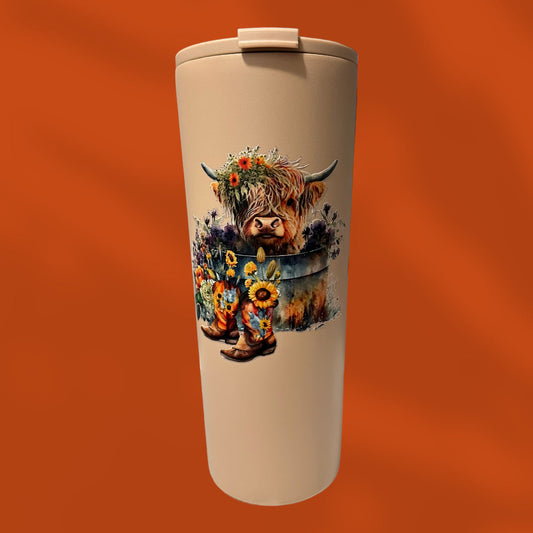 Giddy Up Your Hydration with the Heifer Tumbler: 24oz of Sass & Sunshine