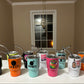 Two-Pack: 2oz Stainless Steel Mini Shot Glass Tumbler with UV DTF Stickers