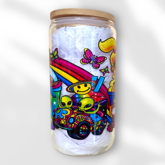 Lisa Frank Cold Brew Can Glass